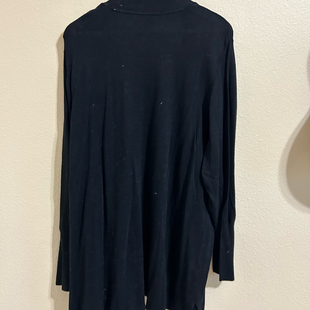 Sonoma Black Open Front Cardigan - Picture 2 of 3